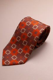 Orange 70s Tie