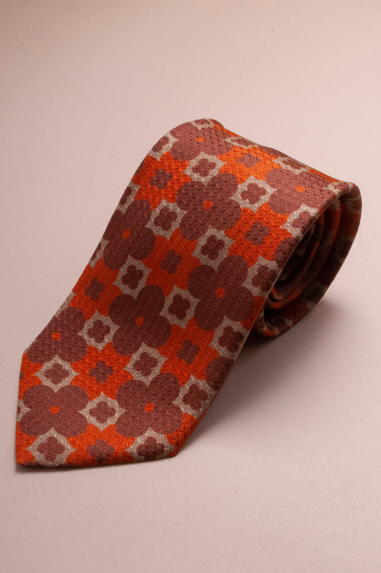 Orange 70s Tie